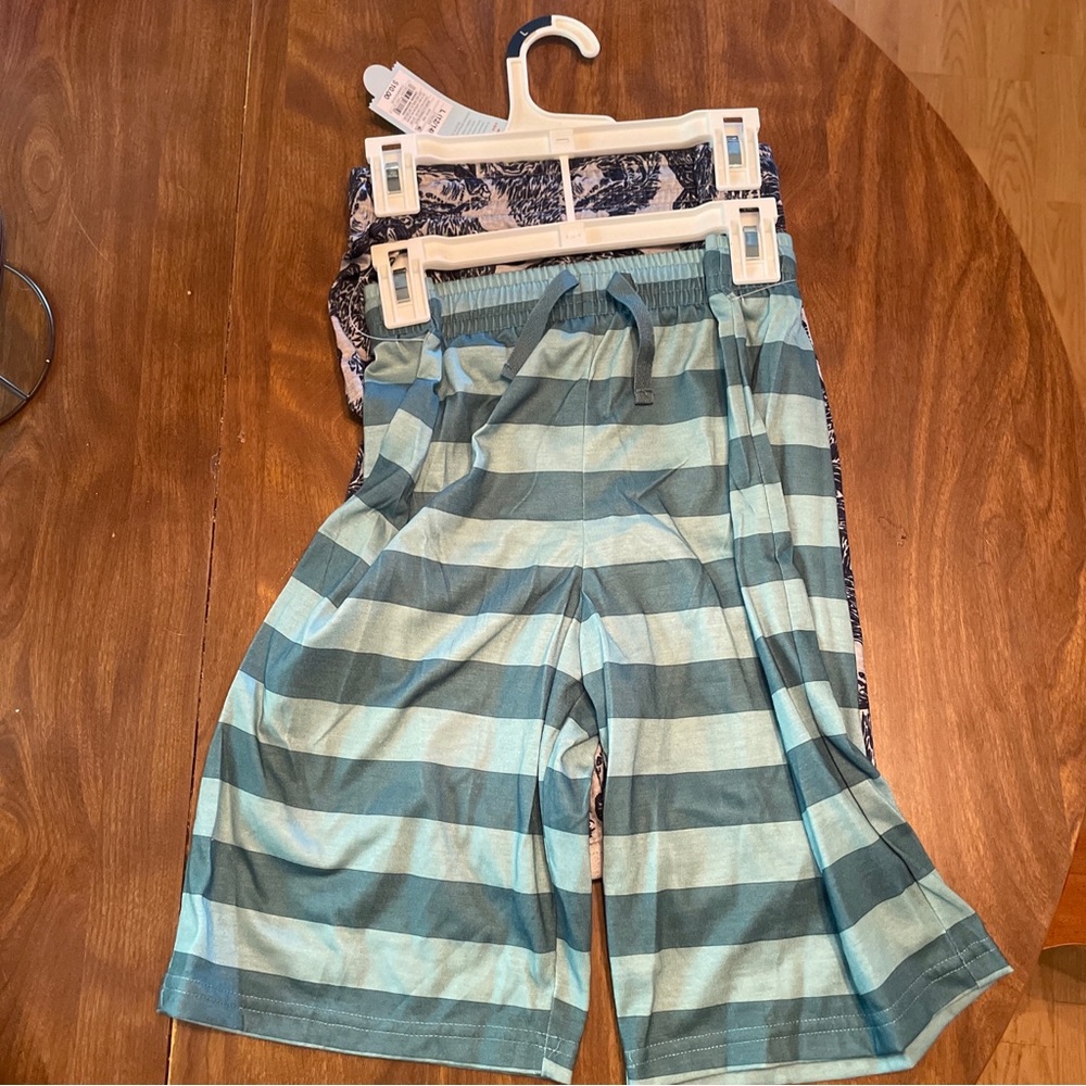 Cat & Jack Flexible Drawstring Boys Shorts Large 12/14 2 Pairs  (Pajama Bottoms)